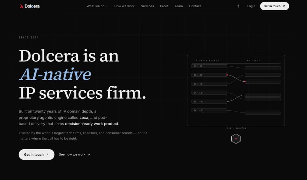 Dolcera Marketing Site